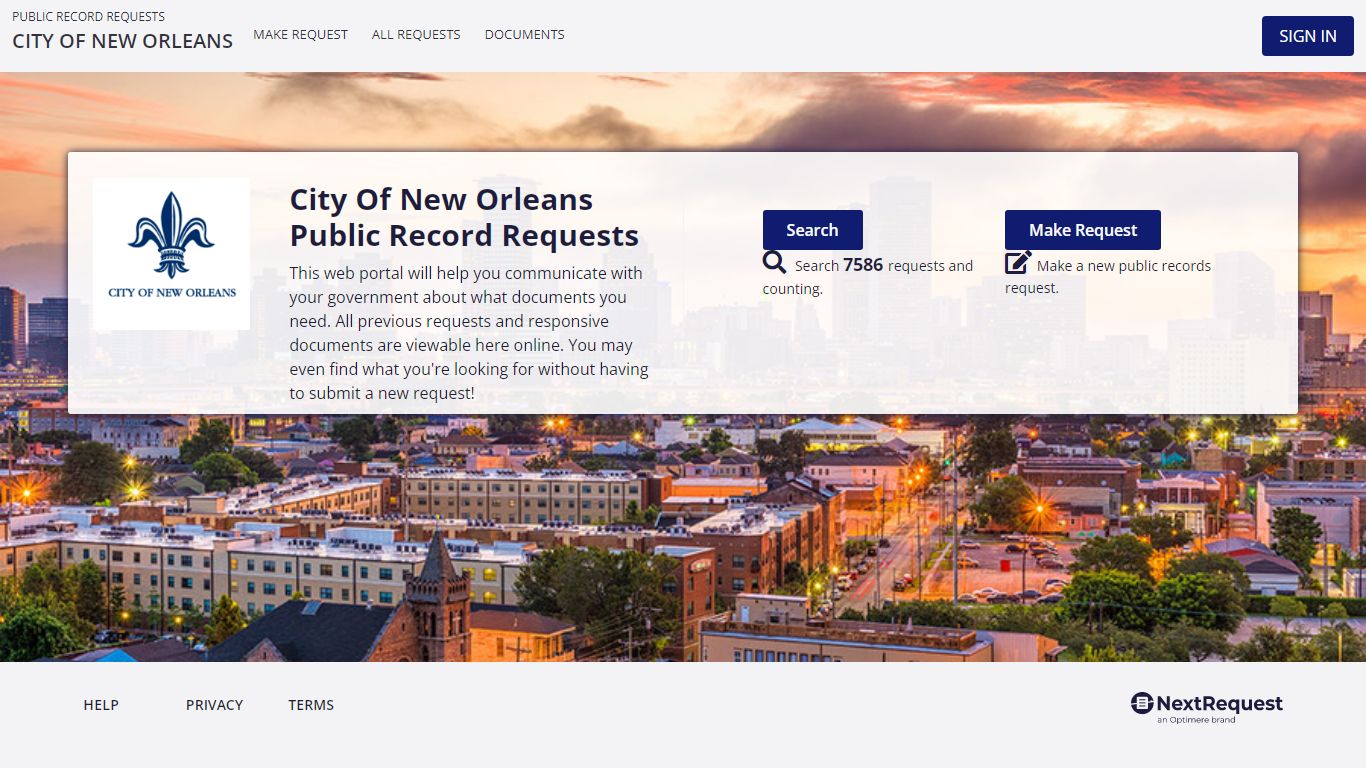 Modern FOIA & Public Records Request Software - City of New Orleans ...